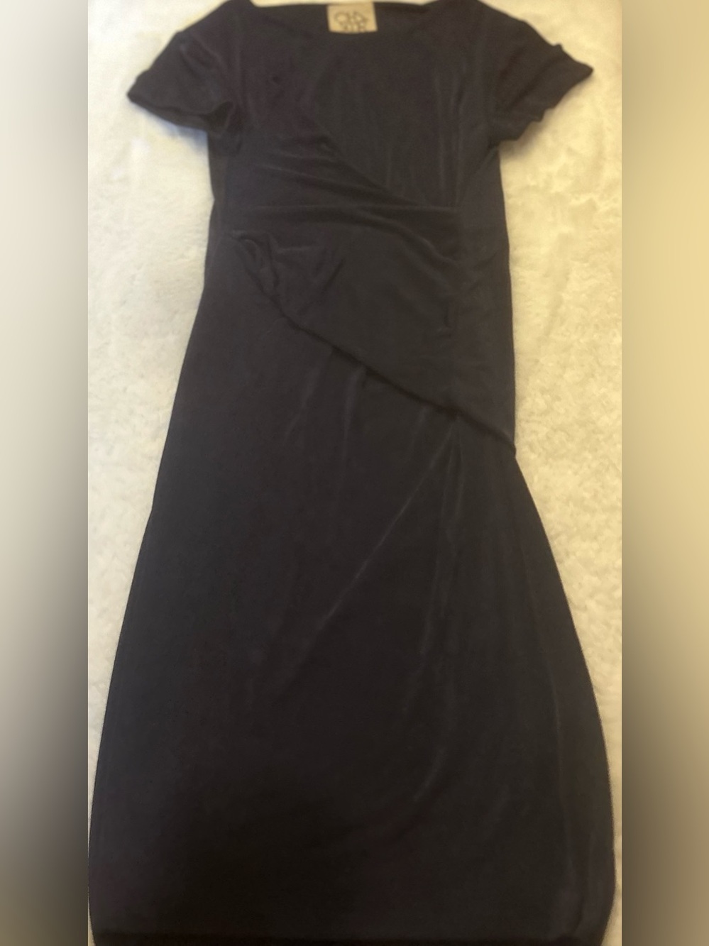 Chaser Black Maxi Skirt with Wrap-Detail